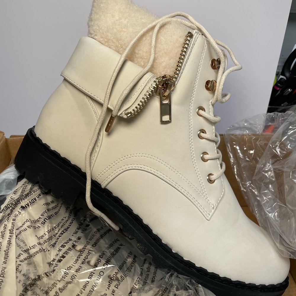 Sand color combat boot 8.5 women’s